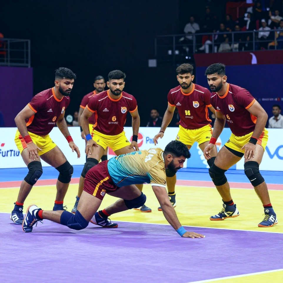 এক রেইডার, চার ডিফেন্ডার, আর একটা অনুপস্থিত প্রতিপক্ষ: কমনওয়েলথ কাবাডি চ্যাম্পিয়নশিপ ২০২৬-এর লোগো পড়া